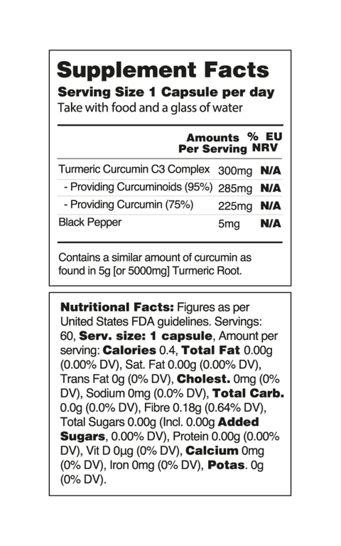 Vegan Turmeric & Black Pepper Capsules or Tablets - Vegetology